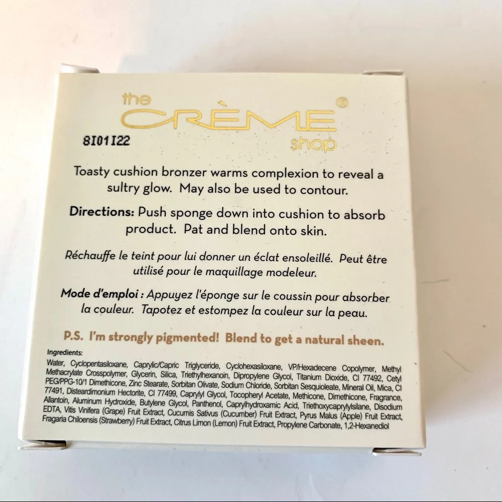 NWT THE CRÈME SHOP Toasty Cushion Bronzer
